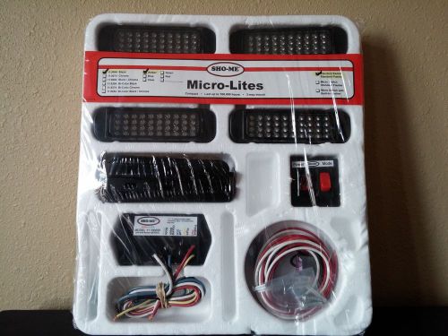 Able-2, sho-me micro-lite led 4-light kit, amber, black, new in box for sale