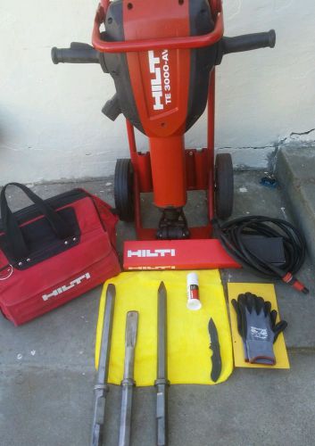 Hilti te 3000 brushless avr breaker 120v-with cart extras-the best out there for sale