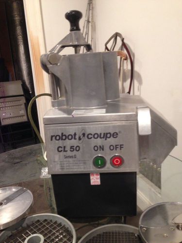 Robot Coupe CL 50 Series D Continuous Feed Food Processor w/ multiple blades