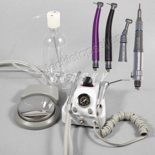 Dental portable turbine unit + push type contra angle kit + high speed handpiece for sale