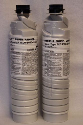 2 RICOH Savin Lanier Toner Cartridges Type MP4500/8045e/LD345, NEW
