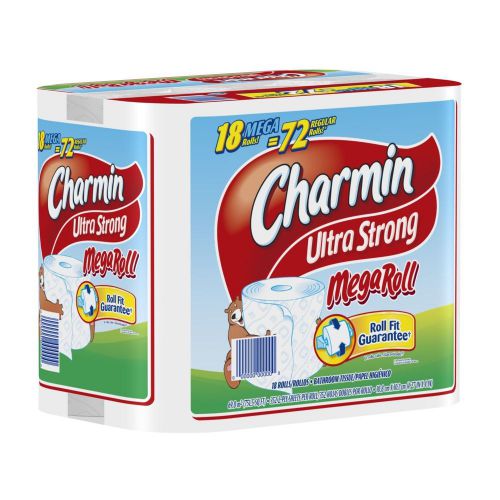 Charmin ultra strong mega roll toilet paper, 18 total rolls, for sale