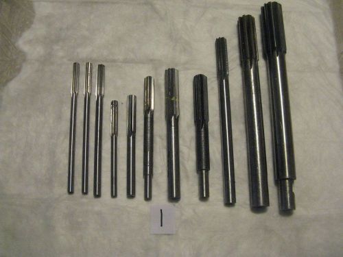 LOT OF 11 HSS REAMERS