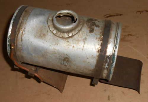 Gas tank for vintage engine 7-1/4&#034; long 4-1/4&#034; diameter aluminum briggs? pincor? for sale