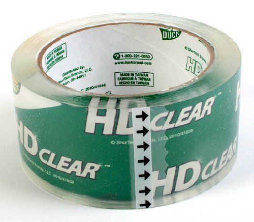 Duck Brand 1017704 High-Performance Packaging Tape  1.88-inch x 54.6-yard  Cryst