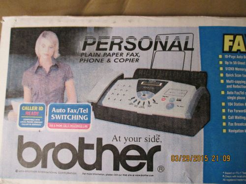 NIB NEW BROTHER FAX-575 PLAIN PAPER FAX PHONE COPIER MACHINE