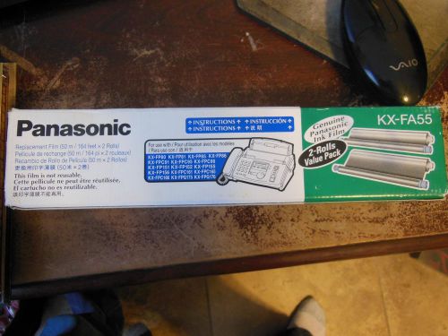 Brand New Panasonic KX-FA55 Replacement Film 2-roll Value Pack Free Shipping