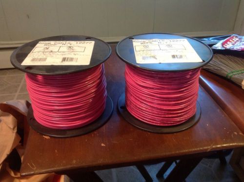 2 Spools of Rome Cable #12277 Insulated Wire - Pink