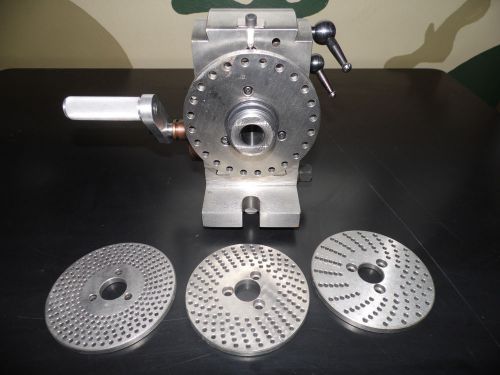 Vertex,  milling, semi universal dividing head and 3 dividing plates for sale
