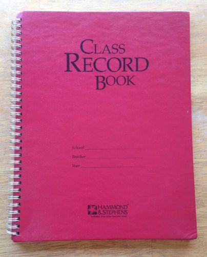 NEW Teacher Class Record Book Hammond &amp; Stephens Hard Cover