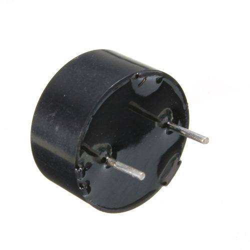 14 x 7mm 2 Pins Passive Electronic Piezoelectric Piezo Buzzer DC 1-30V Black