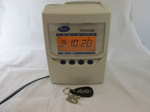 Lathem Time Clock Electronic Automatic 7000E