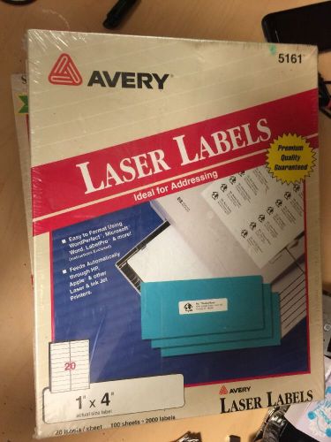lOT OF 7 PACKS of AVERY (5161) Laser Labels Address  Laser Ink Jet