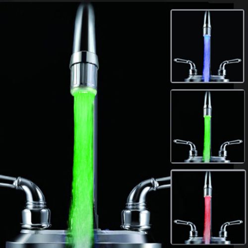 HOT! Glow LED Light Water Faucet Tap Automatic 7 Colors Change Colorful Faucet