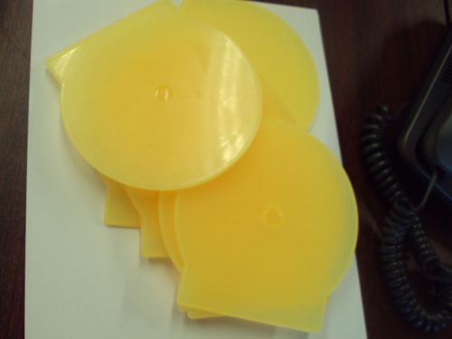 10 YELLOW DERING® C Shells Plastic Single ClamShell CD DVD Case, Clam Shells