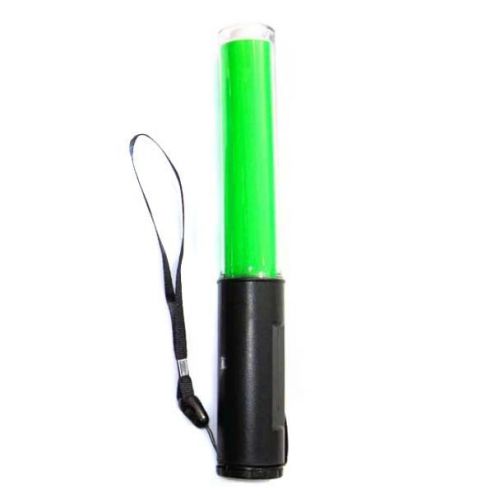 Safety control signal wand leds green lamp 3xaa cell magnet traffic beacon 260g for sale