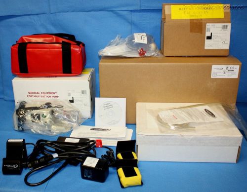 SSCOR 2402 S-Scort Jr. Quickdraw Suction w/ Canisters Tubing New Needs Battery