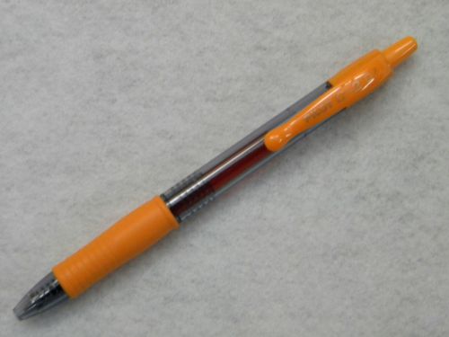 PILOT G2 GEL INK ORANGE Fine .7mm Roller Ball PEN ***Free shipping on added pens