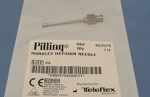Pilling Horsley Heparin Needle - 351574 - Reusable - German