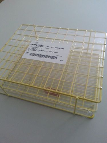 VWR Yellow Poxygrid Wire 80-Position Place 20mm Test Tube Rack Support