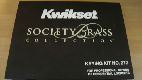 Kwikset Society Brass Lock Keying Kit No. 272 Residential Locksets Locksmith