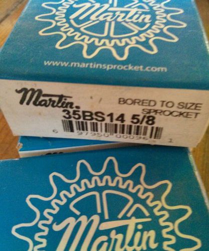 MARTIN 35BS14 5/8 BORED TO SIZE DRIVE GEAR SPROCKET SIZE 5/8IN FREE SHIPPING