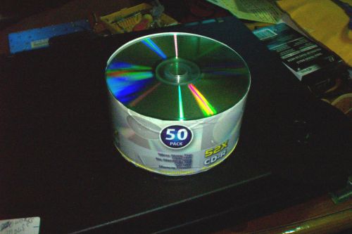 50 Grade A 52X Shiny Silver Top Blank CD-R CDR Disc Media 700MB