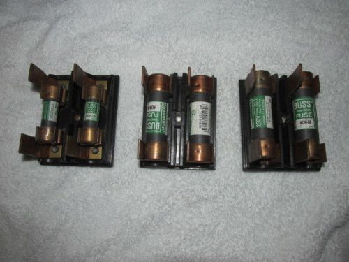 3 General Switches 2-60 Amp And 1-30 Amp Main Vintage Fuse Pull Out Lid