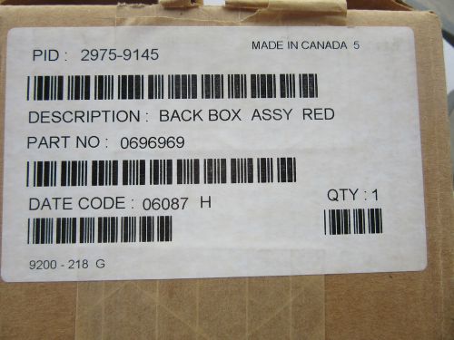 Simplex 2975-9145 Red Back Box Assembly P/N 0696969 NEW!!! Free Shipping
