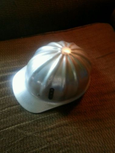 Vintage Aluminum Fibre Metal Hard Hat Helmet US Government Superlite