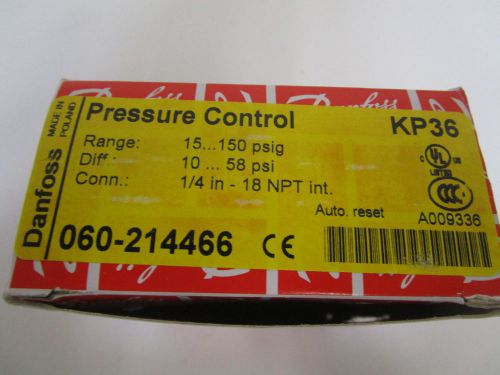DANFOSS KP36 PRESSURE CONTROL 10-58PSI 060-214466 *NEW IN BOX*