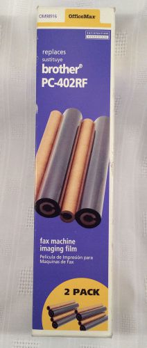 OFFICE MAX 2-Pack Fax Machine Ribbon For Use With BROTHER PC-402RF OM98916 NEW!!