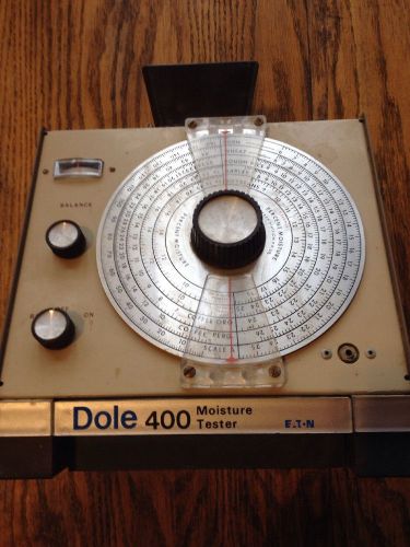 Vintage Dole Radon 400 Grain Moisture Tester  Untested