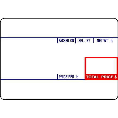 Cas lst-8010 printing scale label, 58 x 40 mm, upc 12 rolls per case new for sale