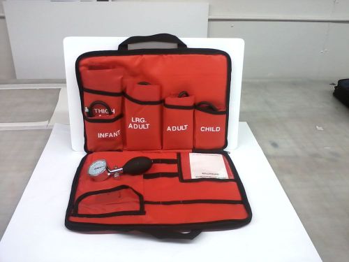Medsource ms-med5o blood pressure kit, orange emt tech bag for sale