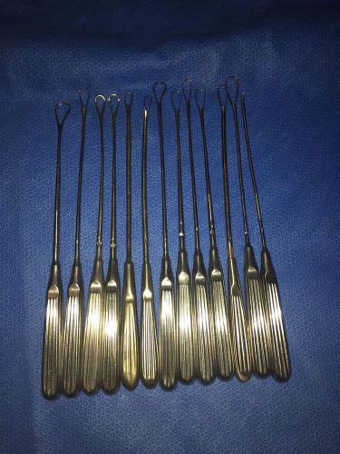 UTERINE CURRETTES SET OF 13