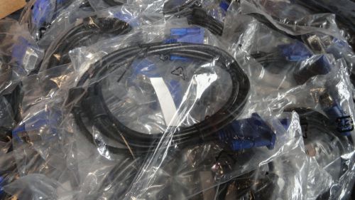 Lot of 100 6FT VGA SVGA 15 Pin Male to 15 Pin Male Monitor Cable