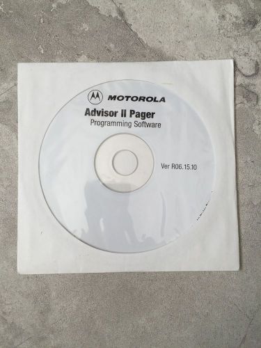 Motorola Advisor II Pager Programming Software PPS R06.15.10