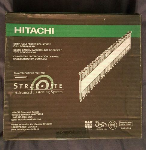 Hitachi strip nails 26 degree 1-1/2&#034;x.148 paper collation / full round head