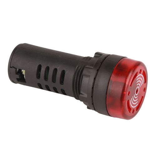 New 220V Buzzer AD16-22SM Red Bulb Flash Buzzer Acousto-optica Alarm