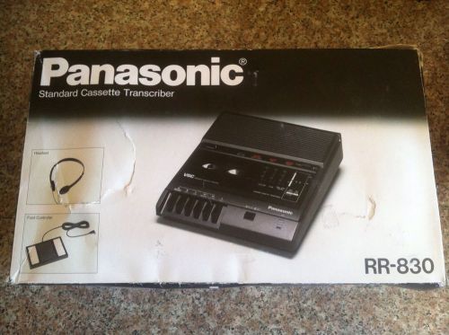 Panasonic RR-830 Standard Cassette Transcriber RR830 Used Once MIB