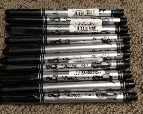 Sharpie Fine Point Special Edition Fashion Wrap Markers BLACK Lot of 10