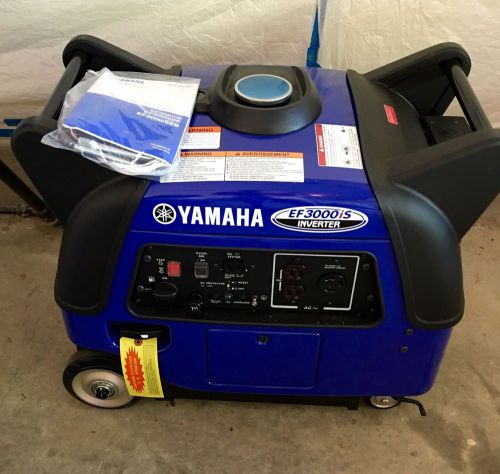 Yamaha ef3000is 3,000 watt gas powered backup inverter generator for sale