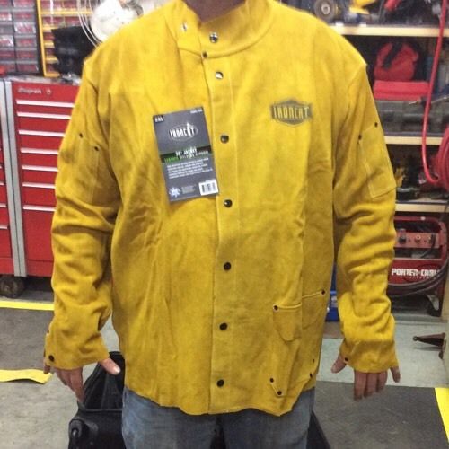 Ironcat 30&#034; leather welding jacket 7005/2xl *free shipping* for sale