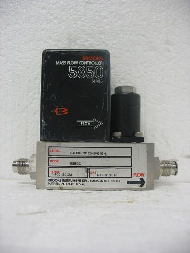 Brooks, 5850C N2, Nitrogen 0-100 SCCM, Mass Flow Controller Used