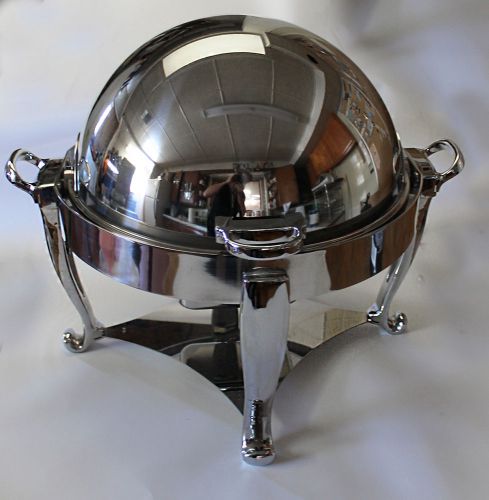 Oneida Ouverture 4 qt. Round Chafer w/180 degree Roll Top Cover