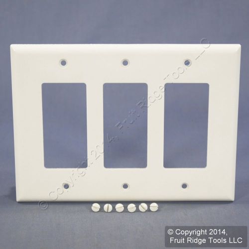 Eagle white decorator mid-size 3g gfi gfci cover rocker switch wallplate 2063w for sale