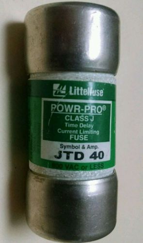 LITTELFUSE JTD-40 NEW 40 AMP 600-VAC TD CLASS-J FUSE  JTD40