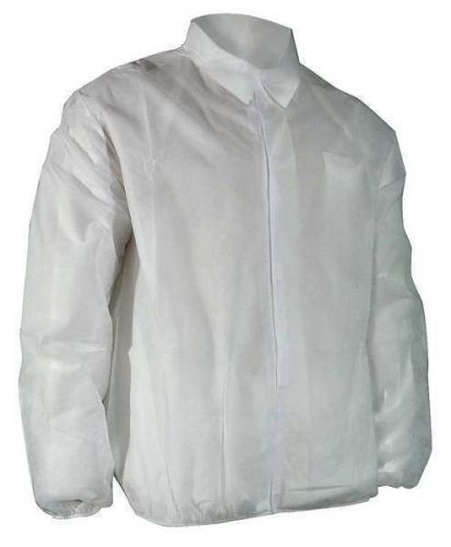 50 - Cellucap Disposable Lab Coat Jackets 6512EWHL 40N249 White XL Latex Free
