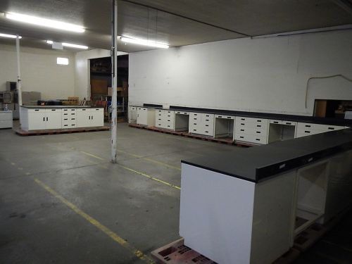 Steelsentry 62&#039; laboratory casework lab cabinets resin work surface - furniture for sale